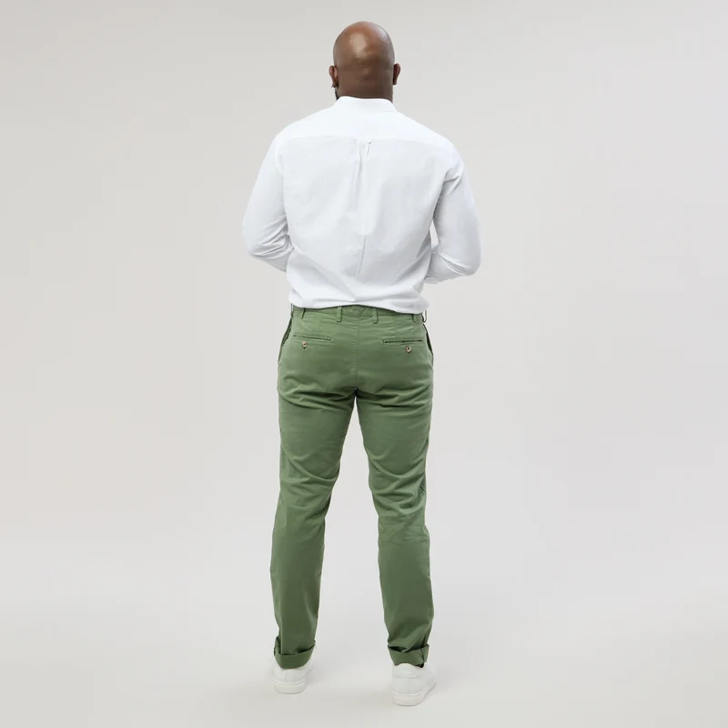 Pantalon "Pornichet E25" Chino Vert d'Eau