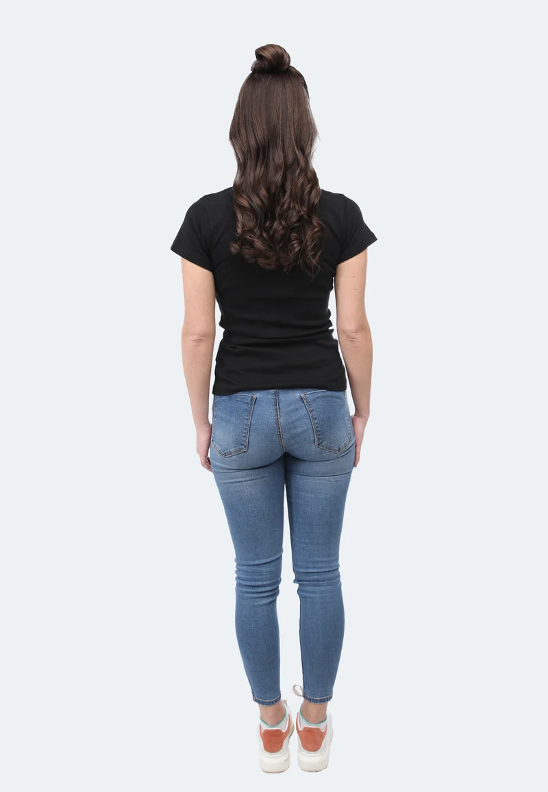 2855 Efia – Nachhaltiges Damen Rib T-Shirt mit V-Ausschnitt