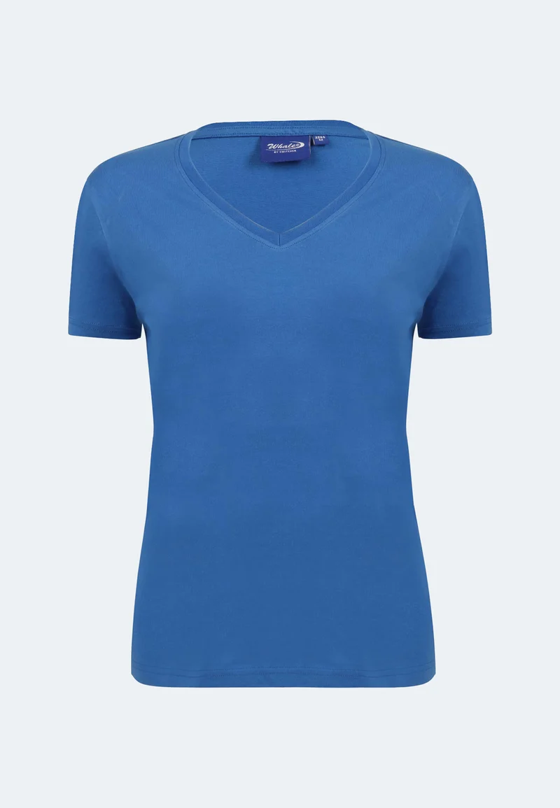 Damen V-Neck T-Shirt Whale