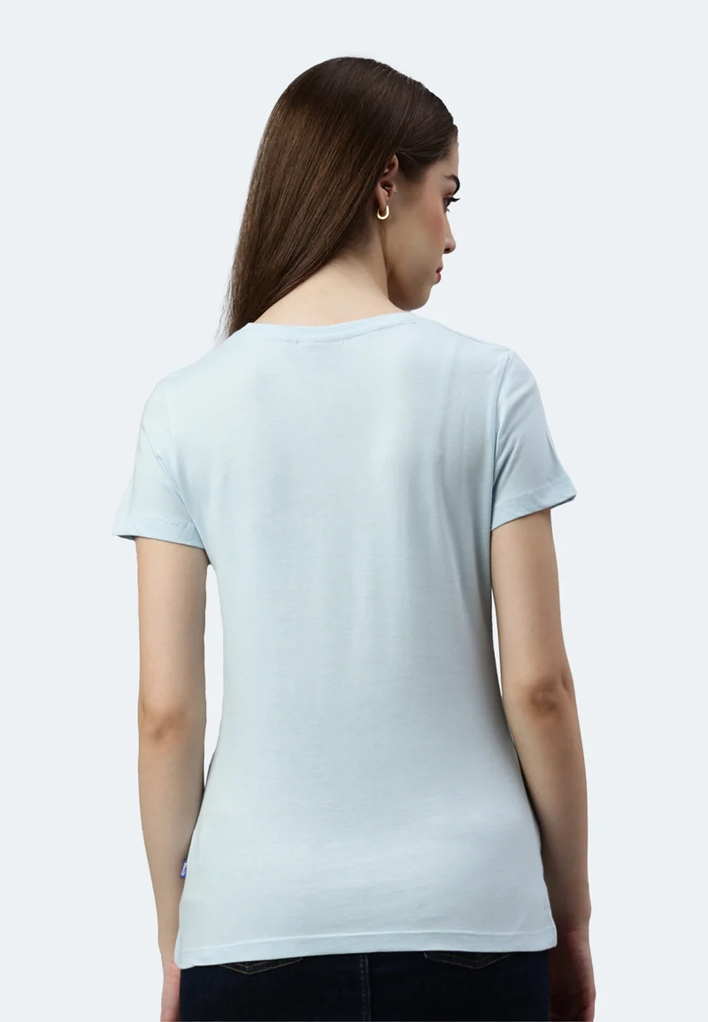 Damen V-Neck T-Shirt Whale