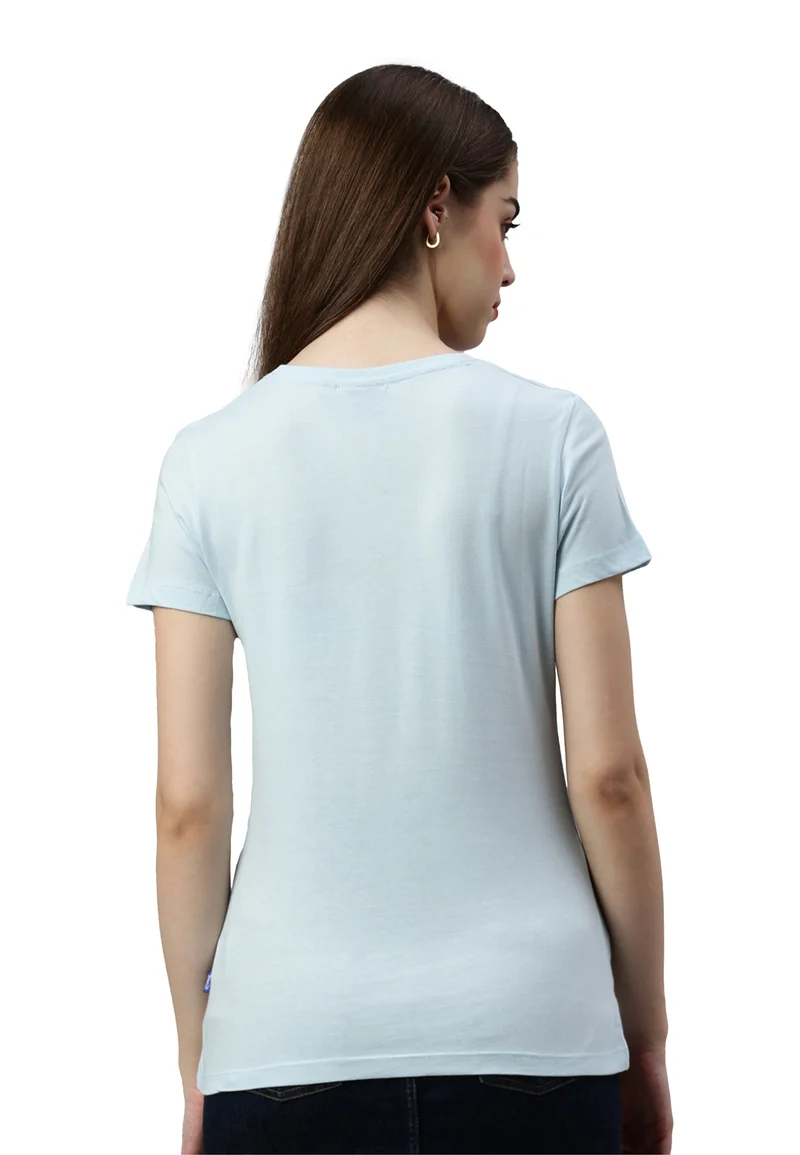 Damen V-Neck T-Shirt Whale