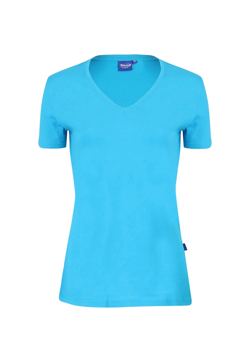 Damen V-Neck T-Shirt Whale