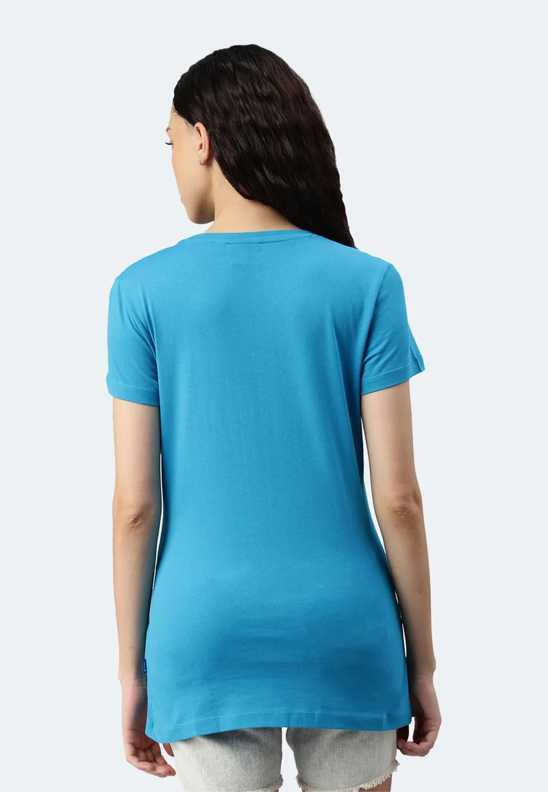 Damen V-Neck T-Shirt Whale