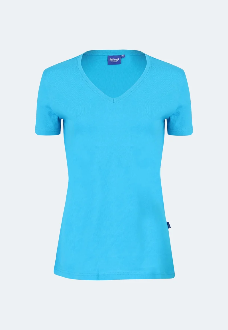 Damen V-Neck T-Shirt Whale