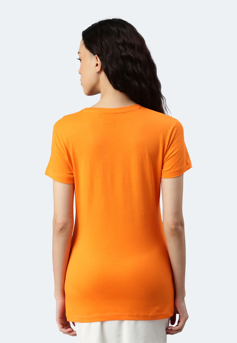 Damen V-Neck T-Shirt Whale