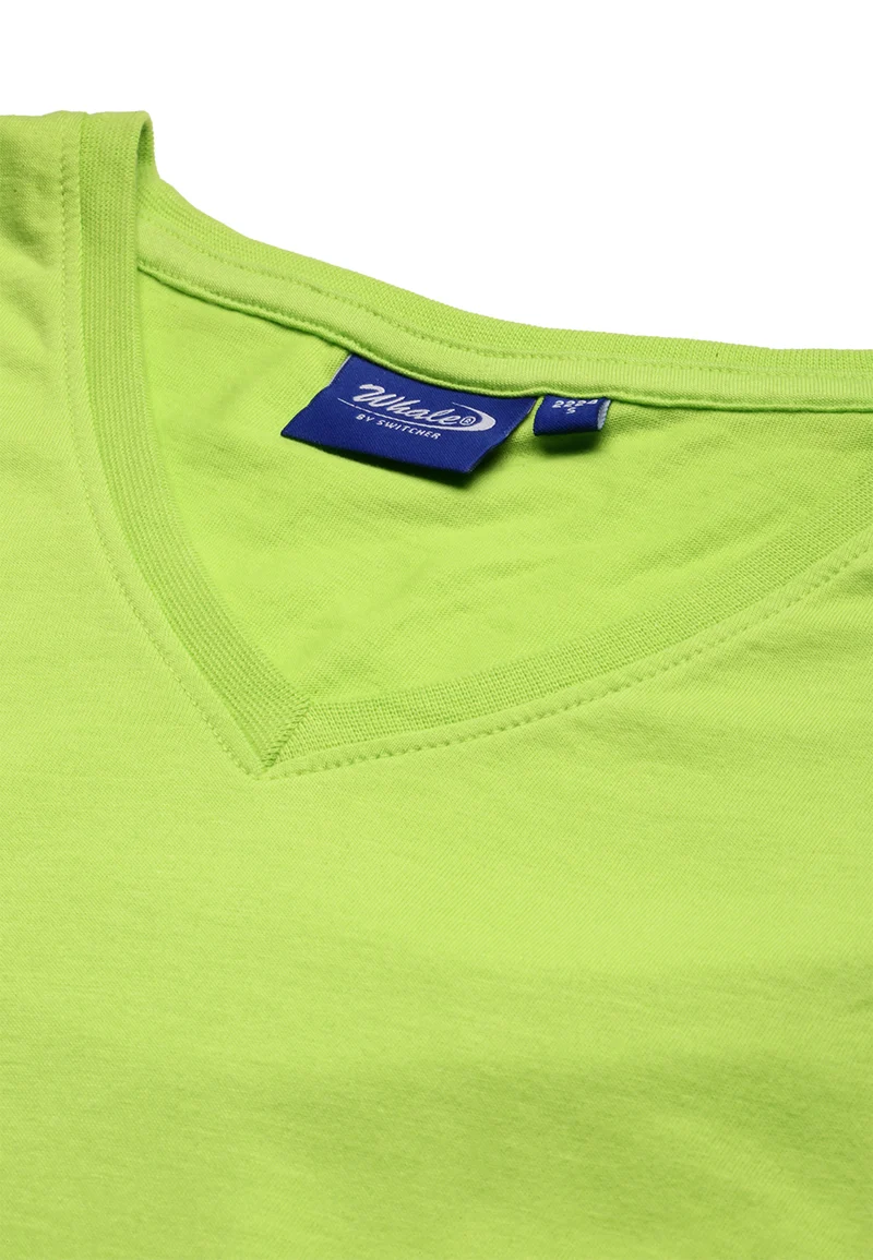 Damen V-Neck T-Shirt Whale