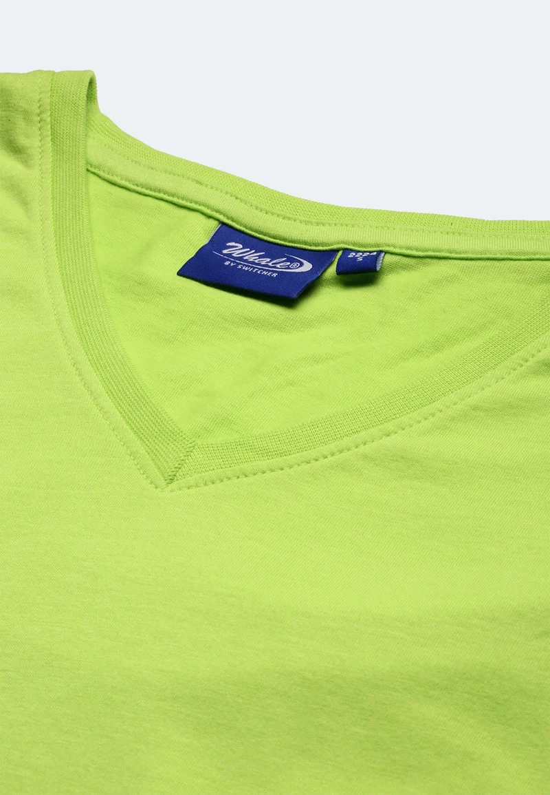 Damen V-Neck T-Shirt Whale