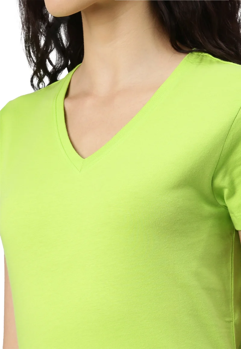 Damen V-Neck T-Shirt Whale