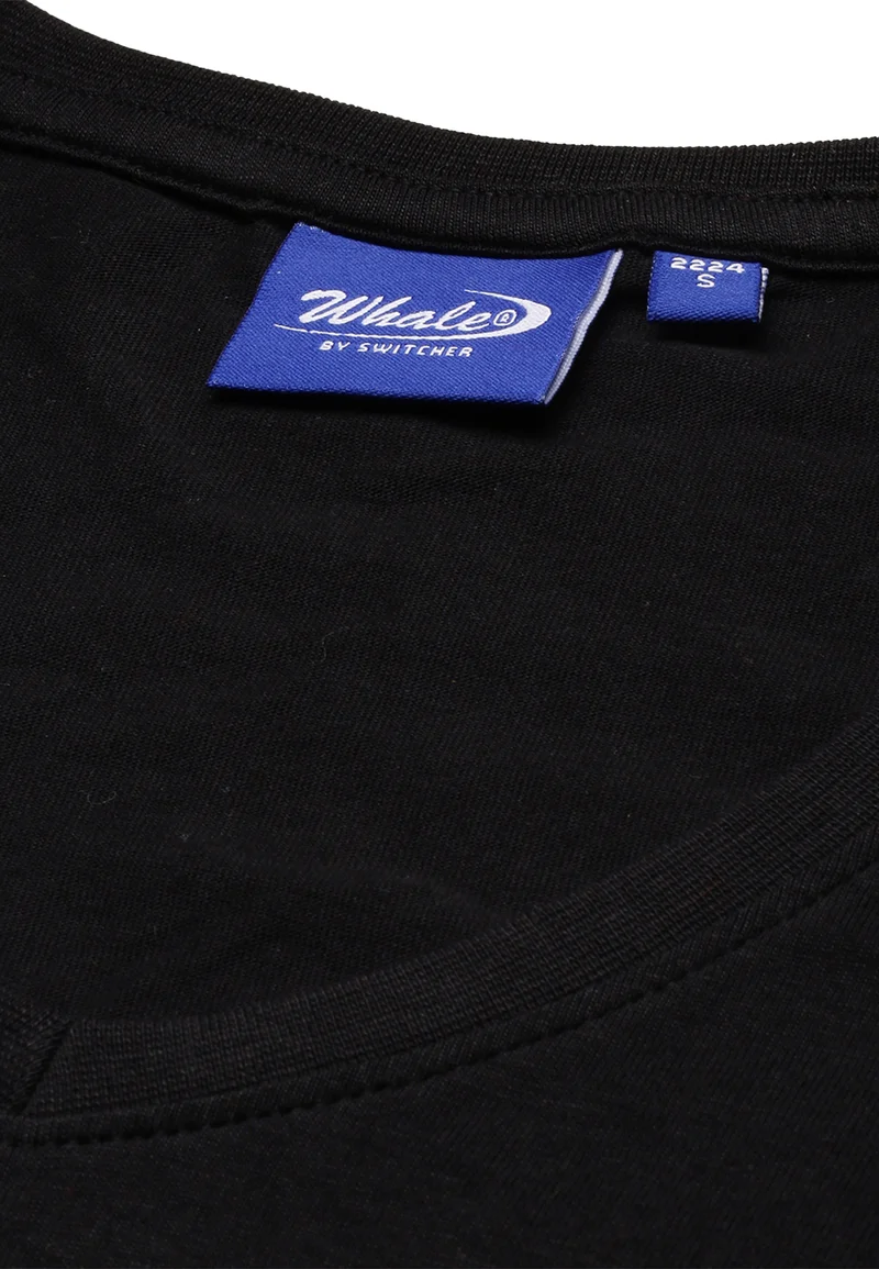 Damen V-Neck T-Shirt Whale