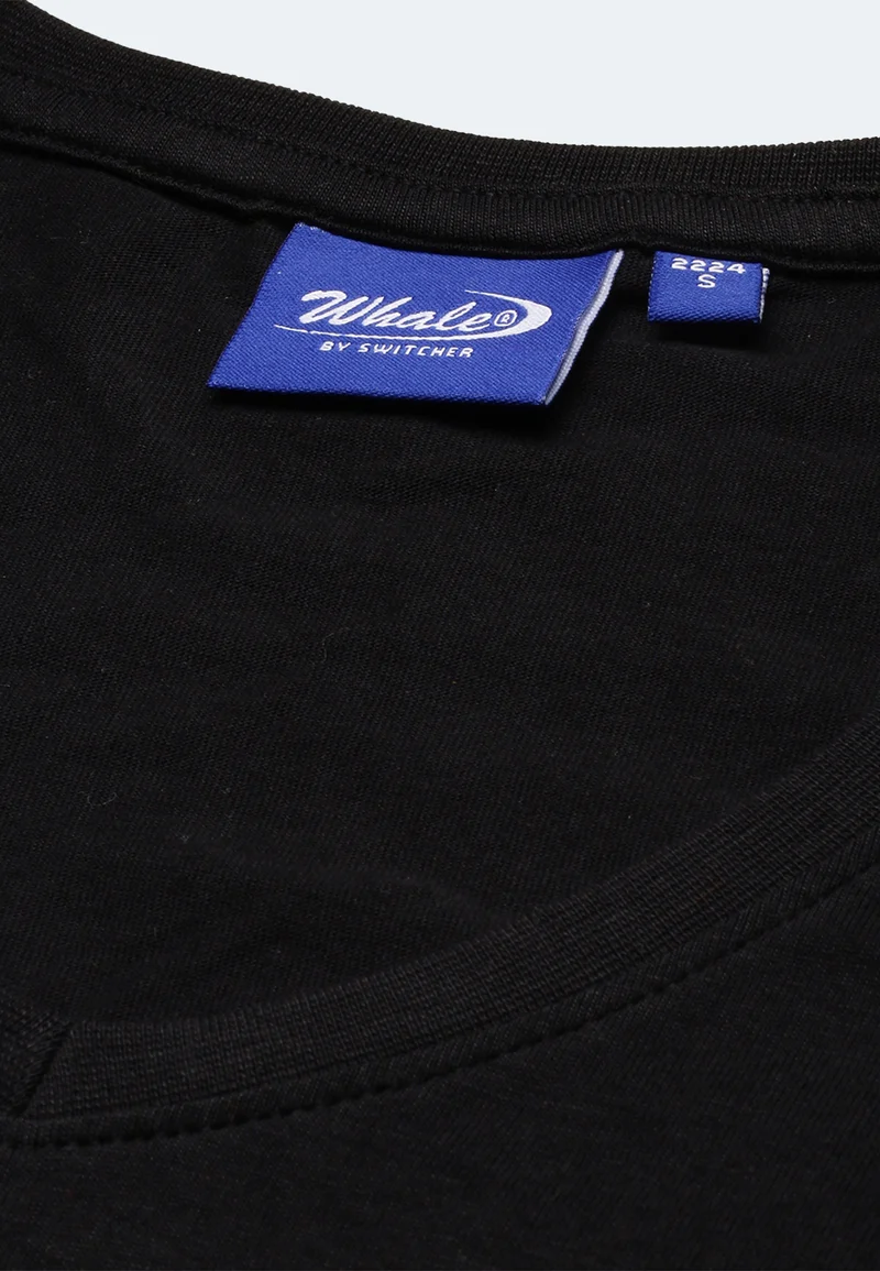 Damen V-Neck T-Shirt Whale