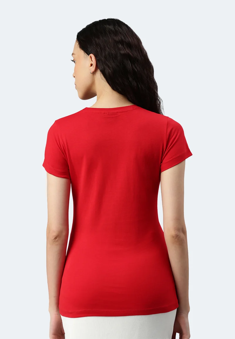 Damen V-Neck T-Shirt Whale