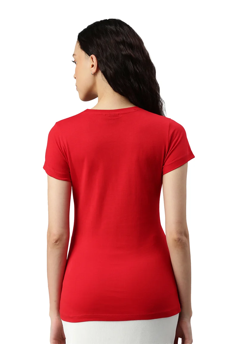 Damen V-Neck T-Shirt Whale