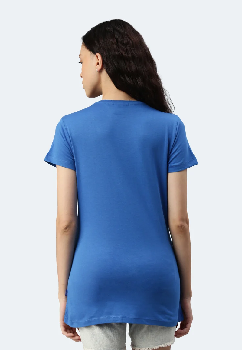 Damen V-Neck T-Shirt Whale