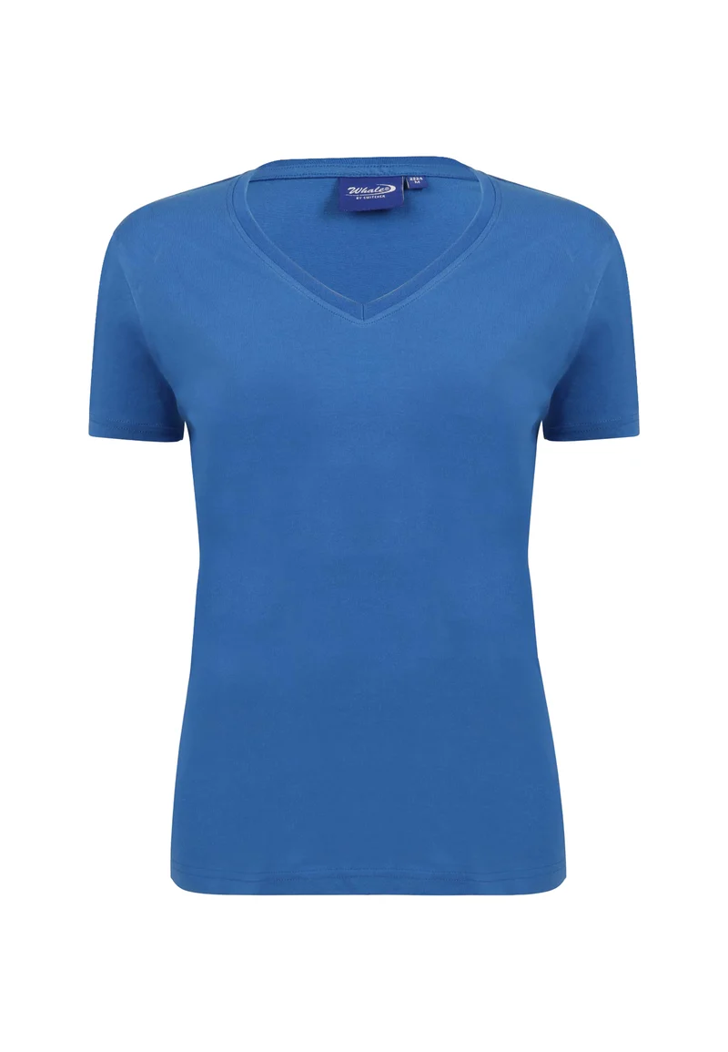 Damen V-Neck T-Shirt Whale