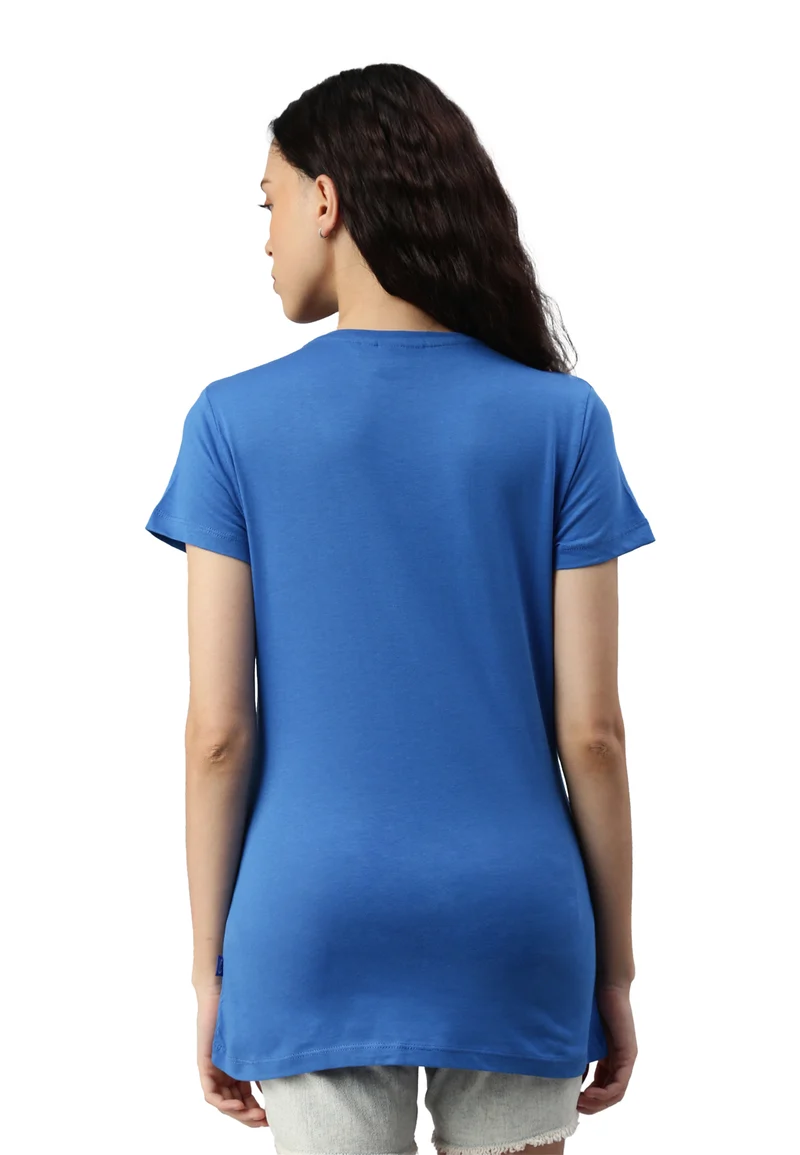 Damen V-Neck T-Shirt Whale