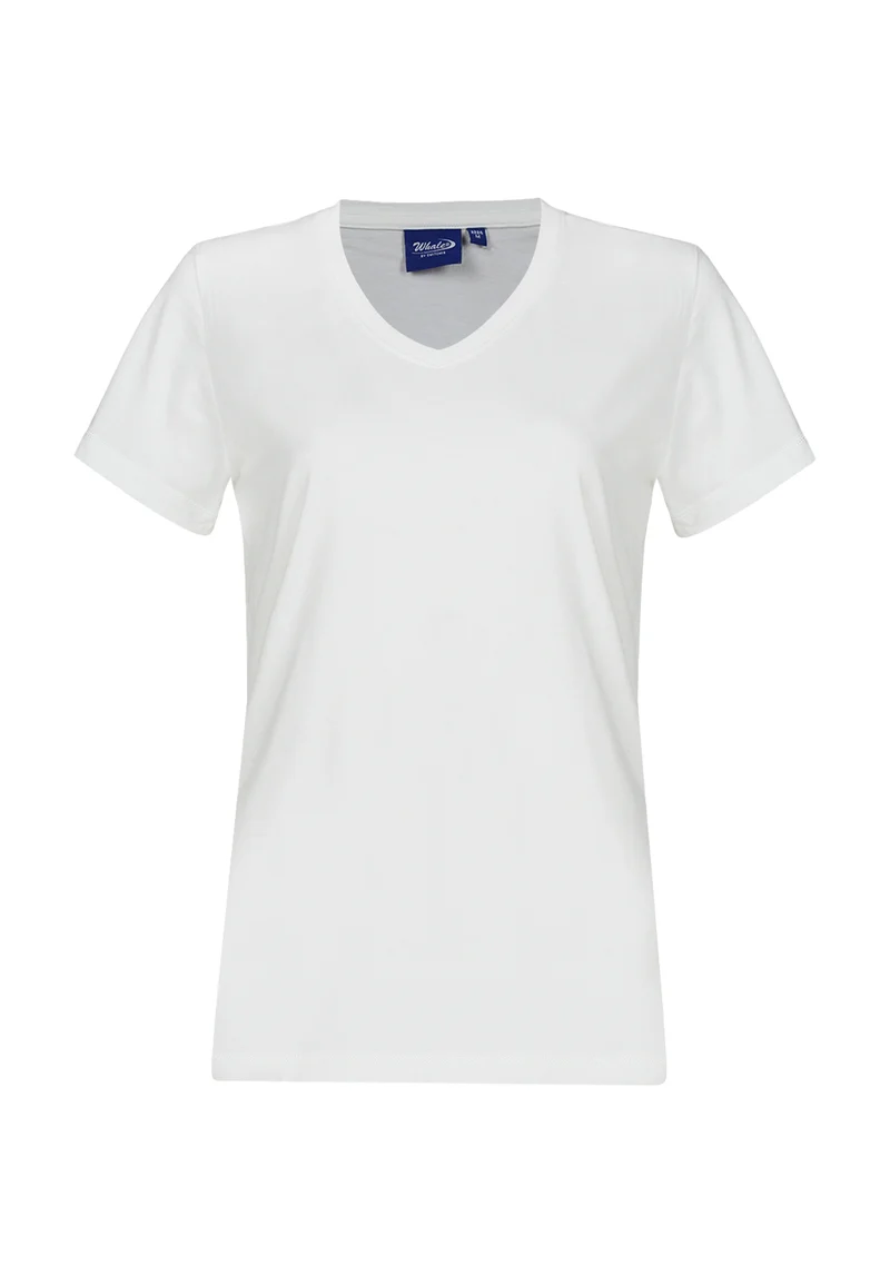 Damen V-Neck T-Shirt Whale