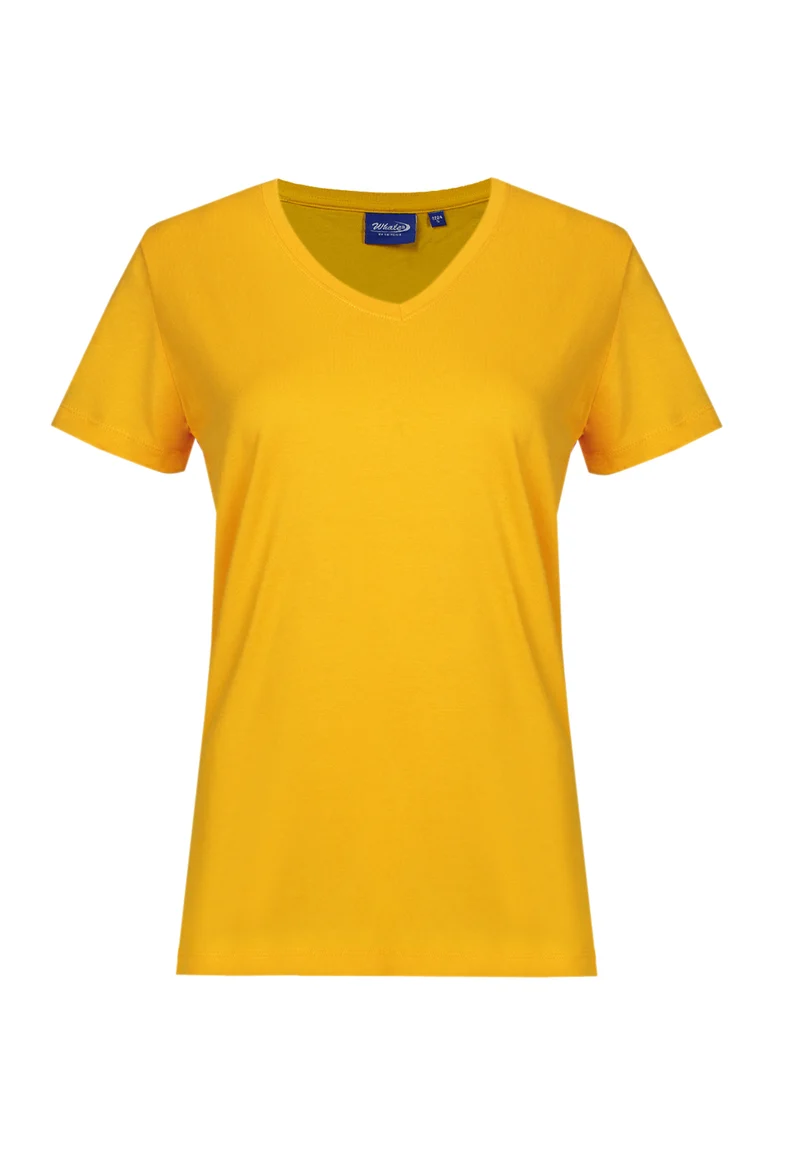 Damen V-Neck T-Shirt Whale