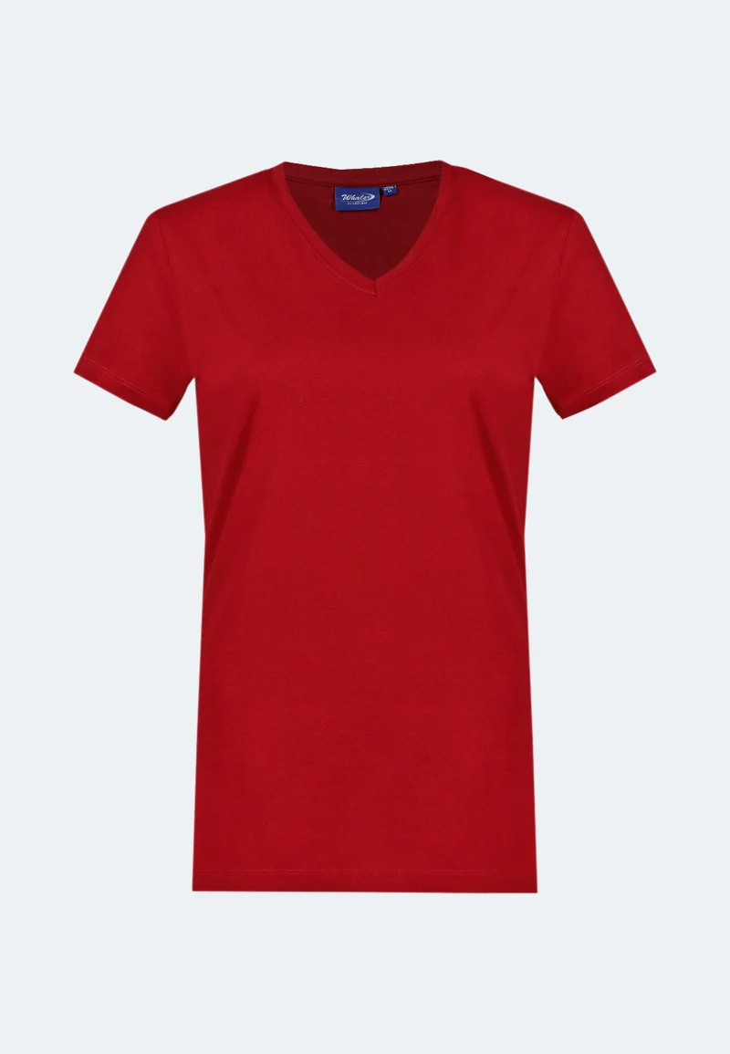 Damen V-Neck T-Shirt Whale