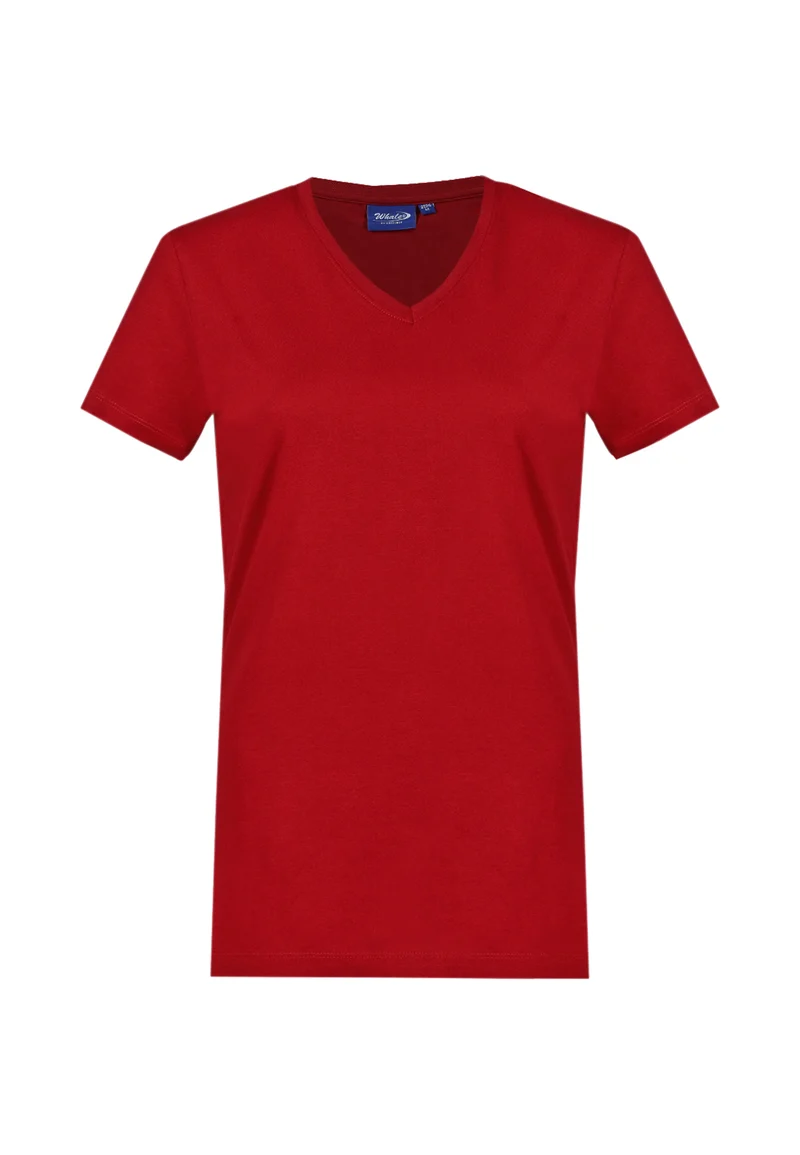 Damen V-Neck T-Shirt Whale