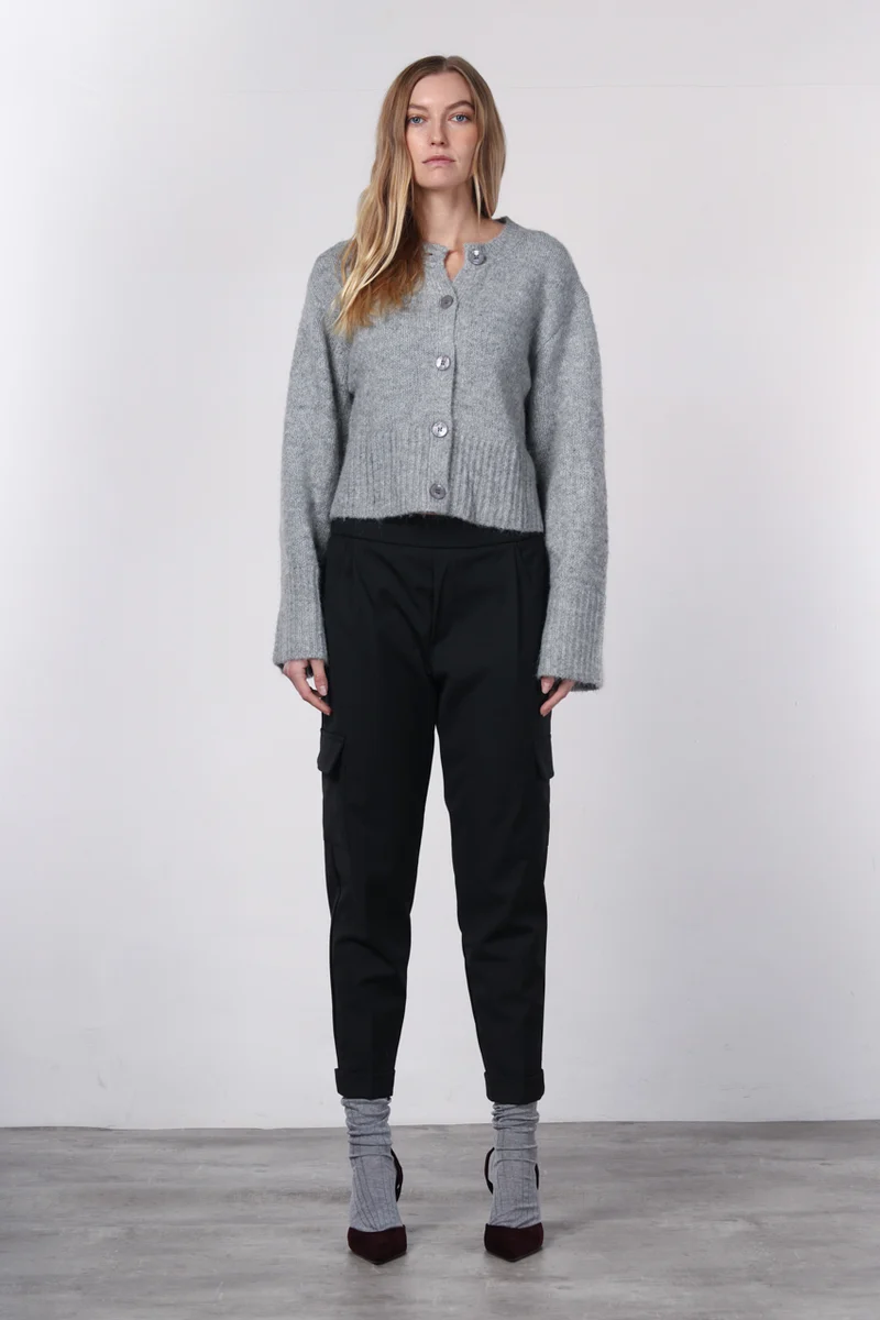 Chile Jogger pantalon cargo femme en laine relaxed fit