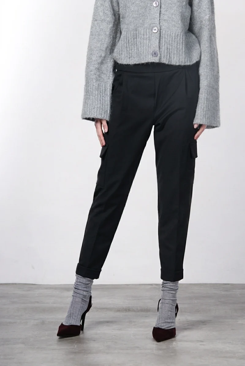 Chile Jogger pantalon cargo femme en laine relaxed fit