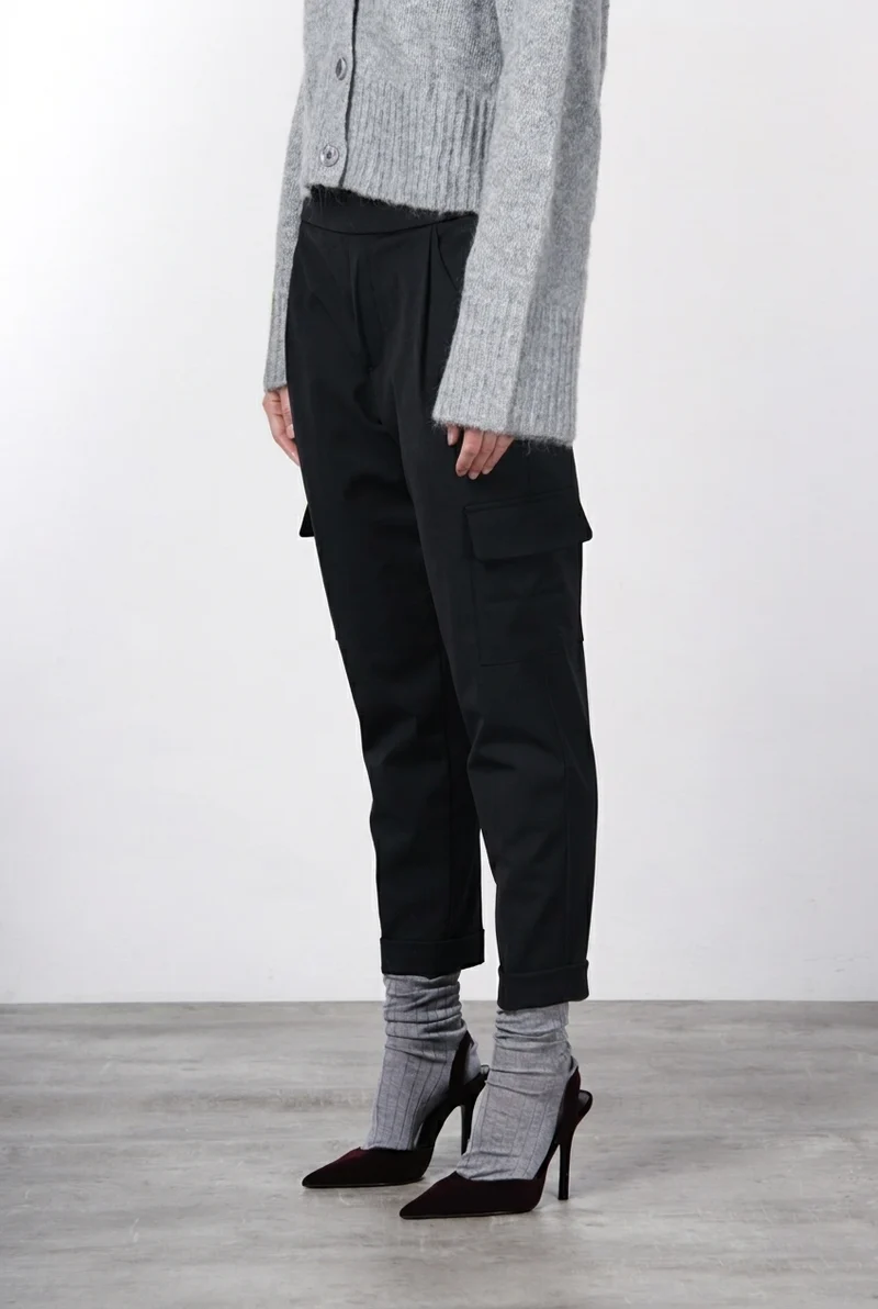 Chile Jogger pantalon cargo femme en laine relaxed fit