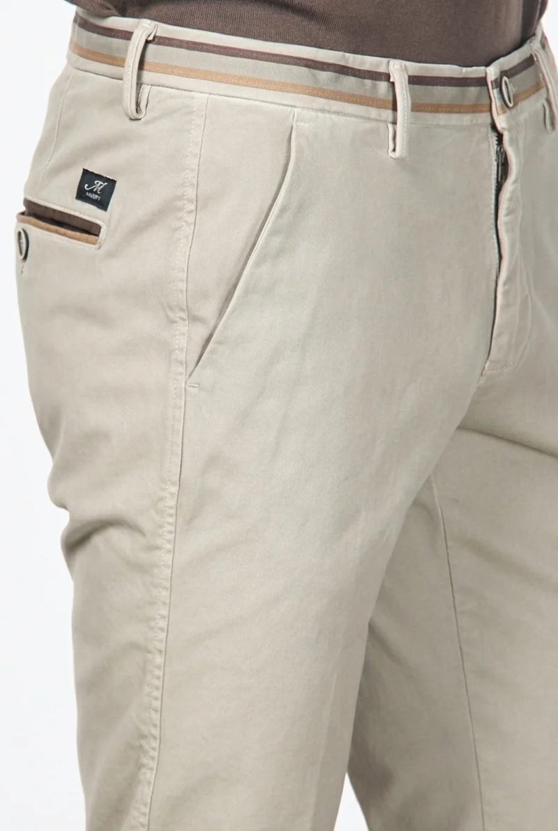 Torino Winter pantalon chino homme en gabardine stretch slim fit