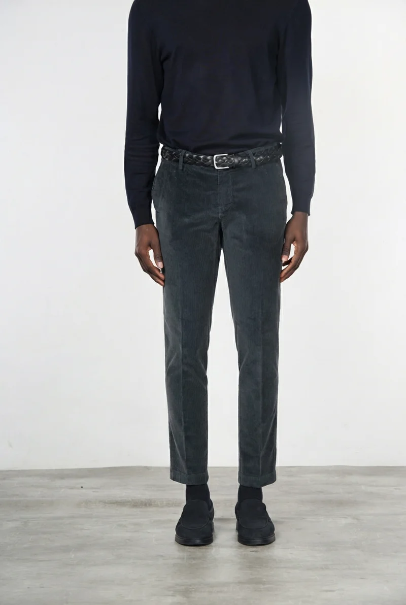 Milano pantalon chino homme en velours 500 lignes extra slim fit ①