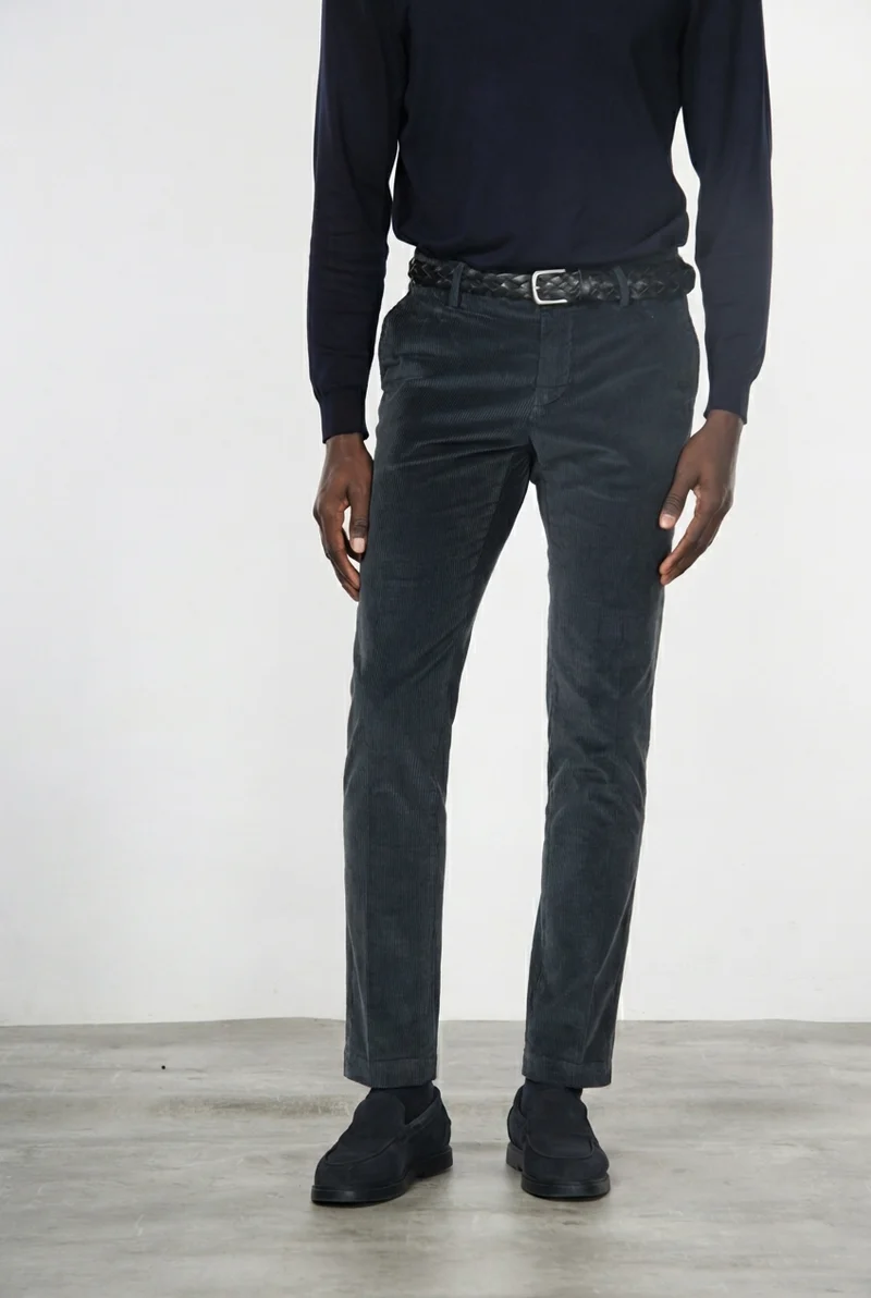 Milano pantalon chino homme en velours 500 lignes extra slim fit ①