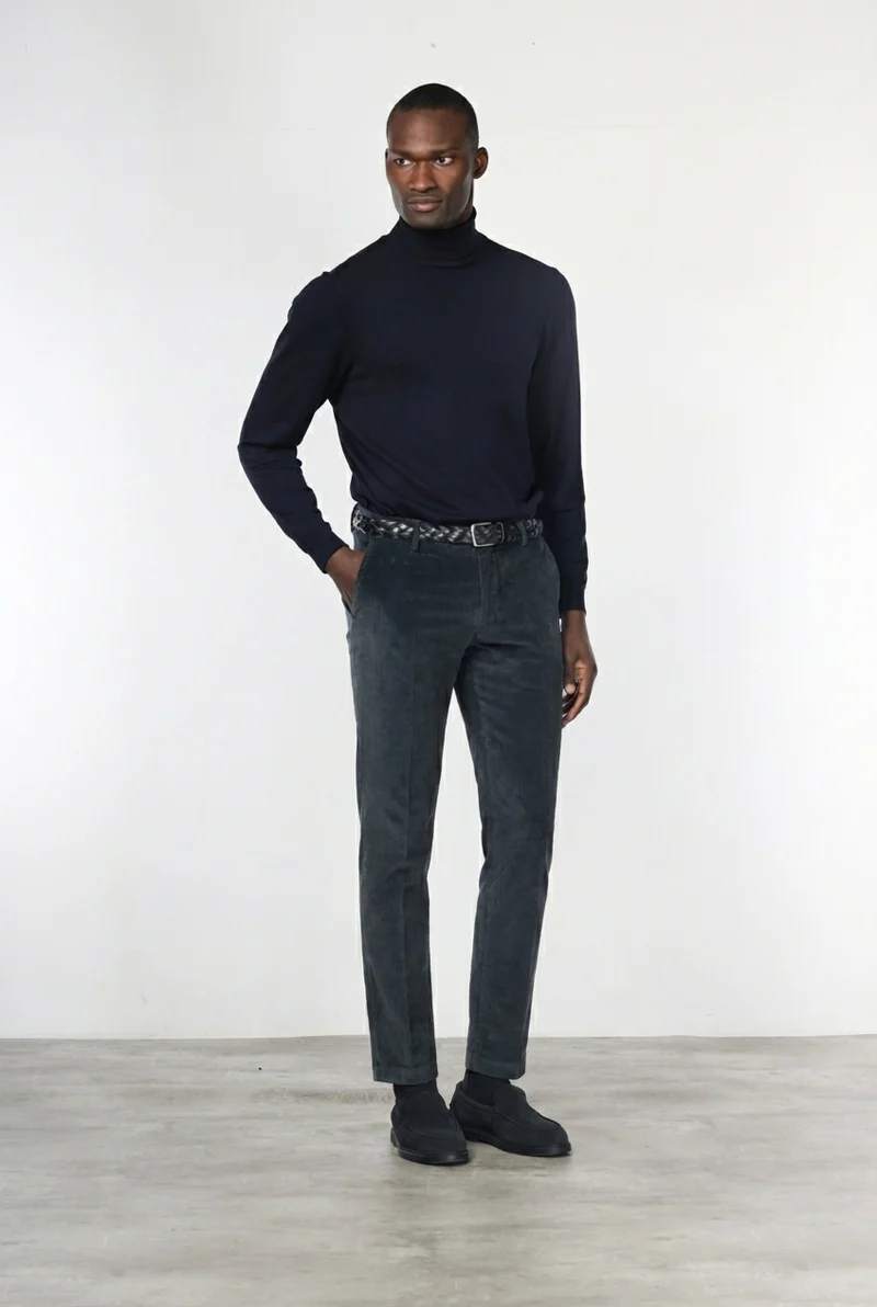 Milano pantalon chino homme en velours 500 lignes extra slim fit ①