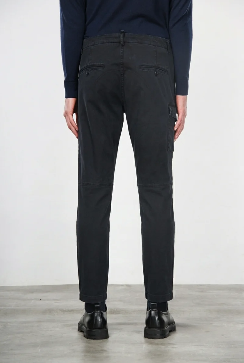 George Coolpocket pantalon cargo homme en gabardine carrot fit①
