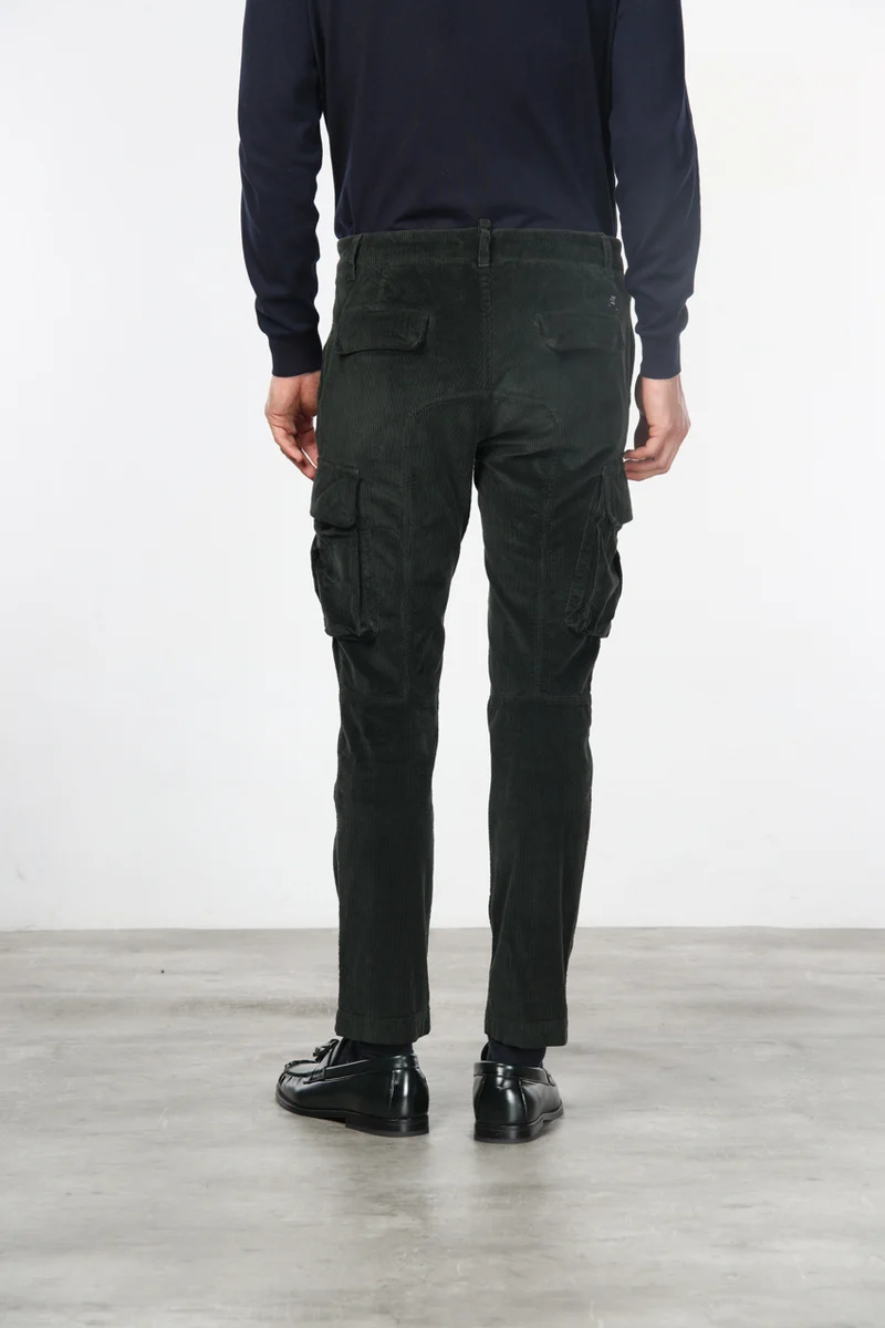 Chile pantalon cargo homme en velours 500 lignes extra slim fit ①