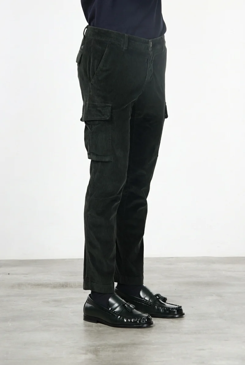 Chile pantalon cargo homme en velours 500 lignes extra slim fit ①