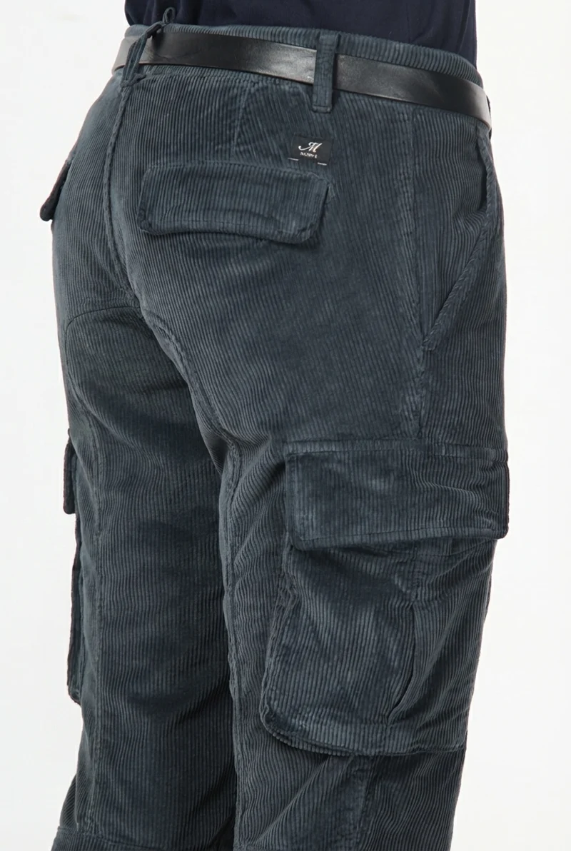 Chile pantalon cargo homme en velours 500 côtes extra slim fit ①