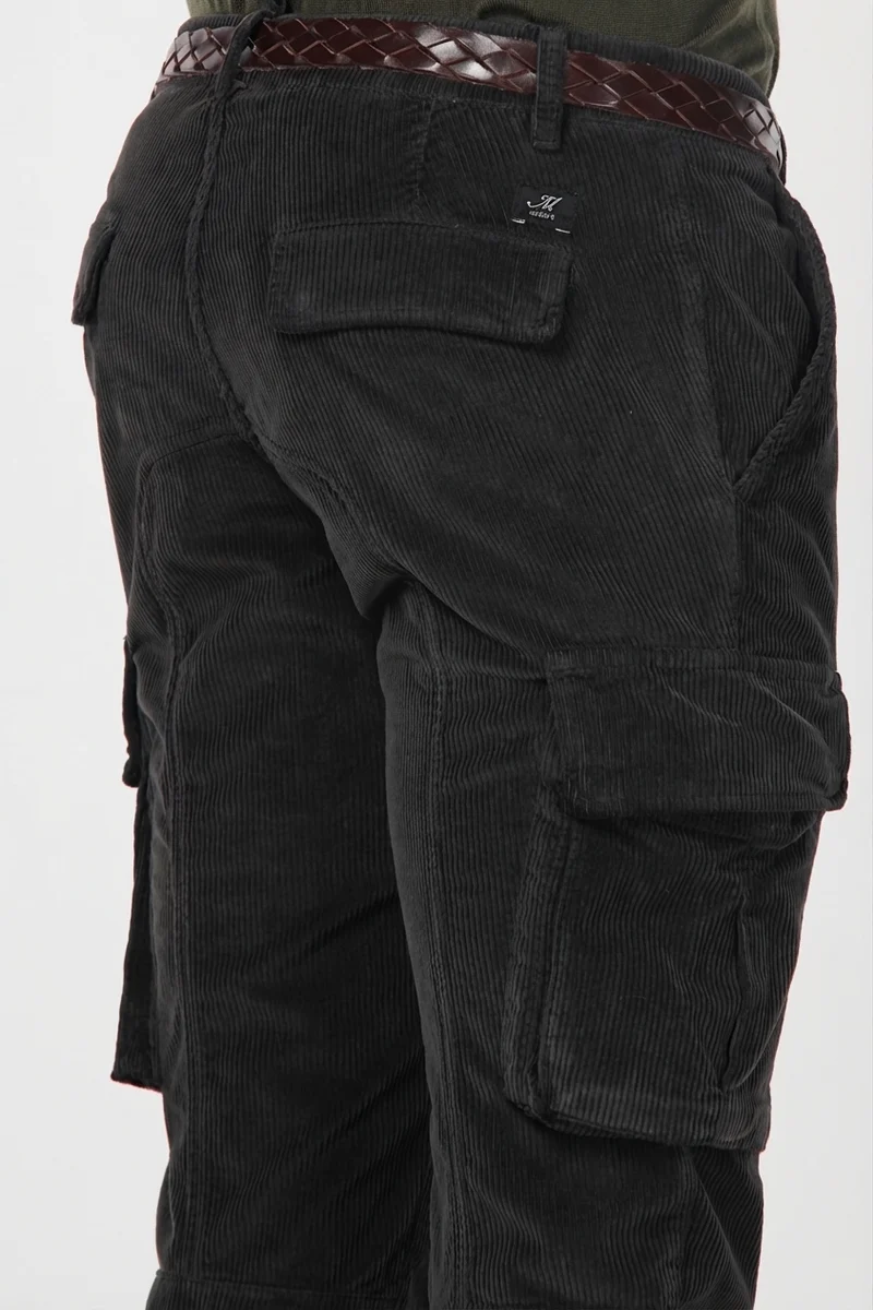 Chile pantalon cargo homme en velours 500 raies avec extra slim fit ①