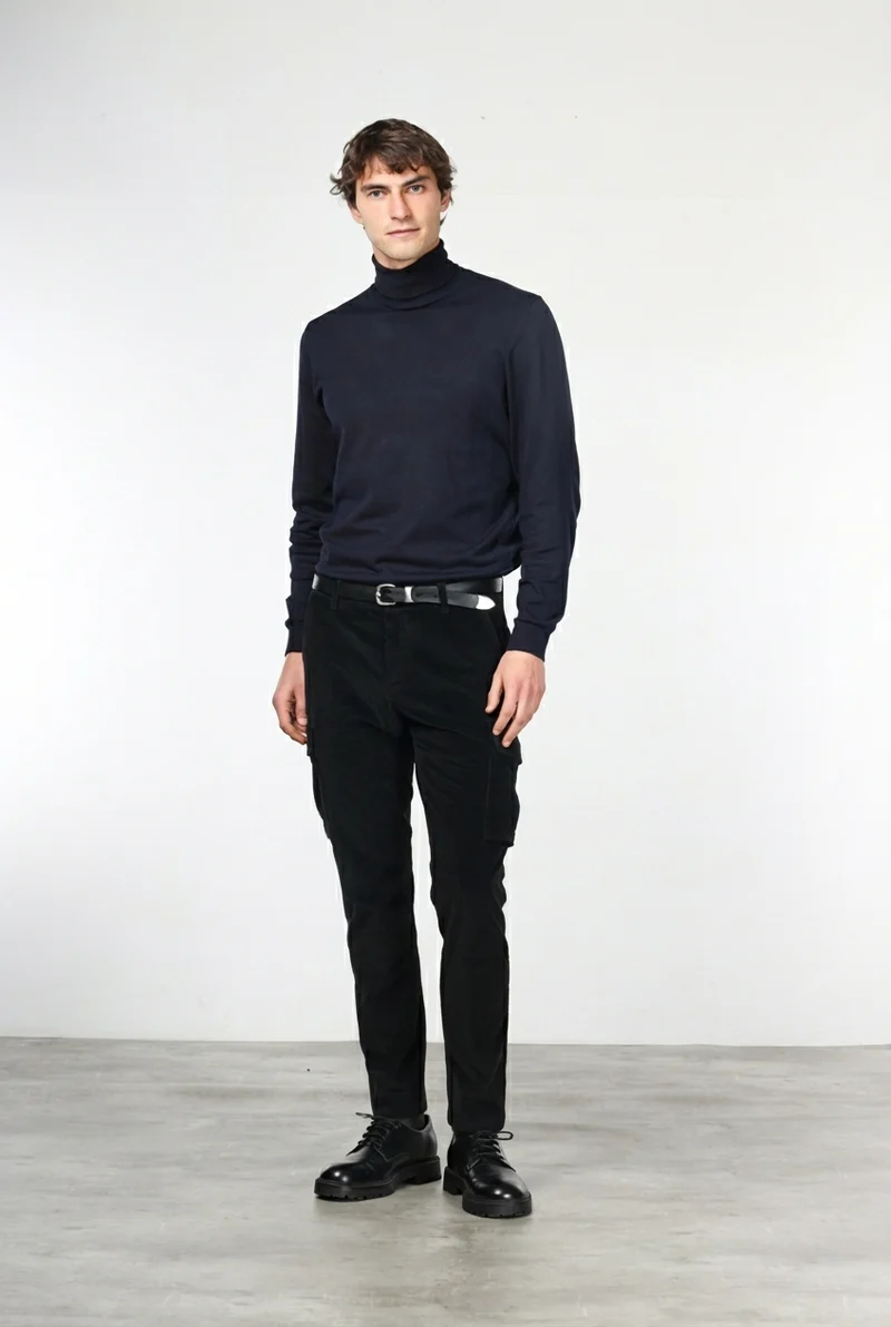 Chile 1 Pinces pantalon cargo homme en velours 500 raies avec extra slim fit ①