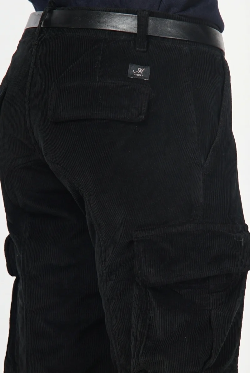 Chile 1 Pinces pantalon cargo homme en velours 500 raies avec extra slim fit ①