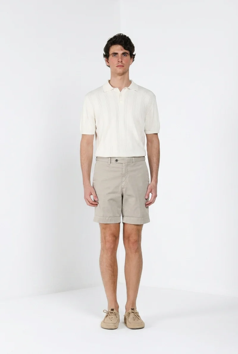 Boston delamere bermuda chino homme en twill stretch relaxed fit