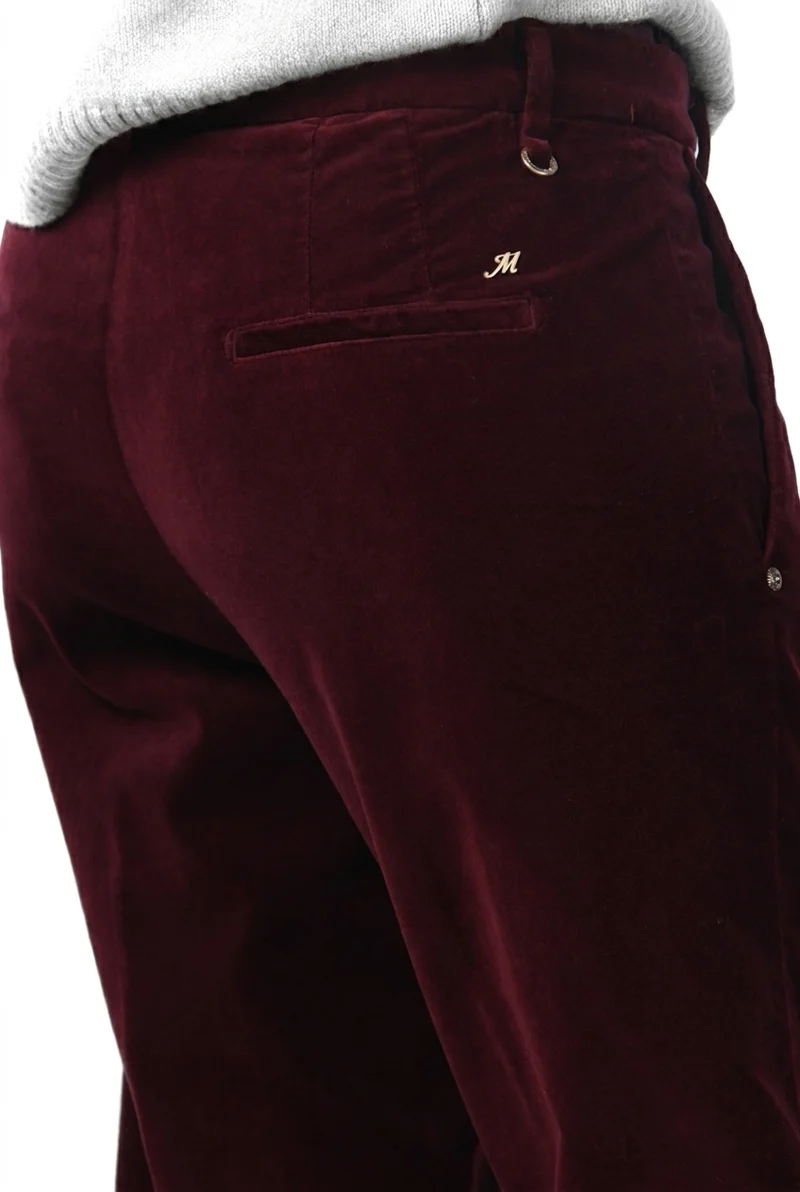 New York Carrot pantalon chino femme en velours lisse, carrot fit ①