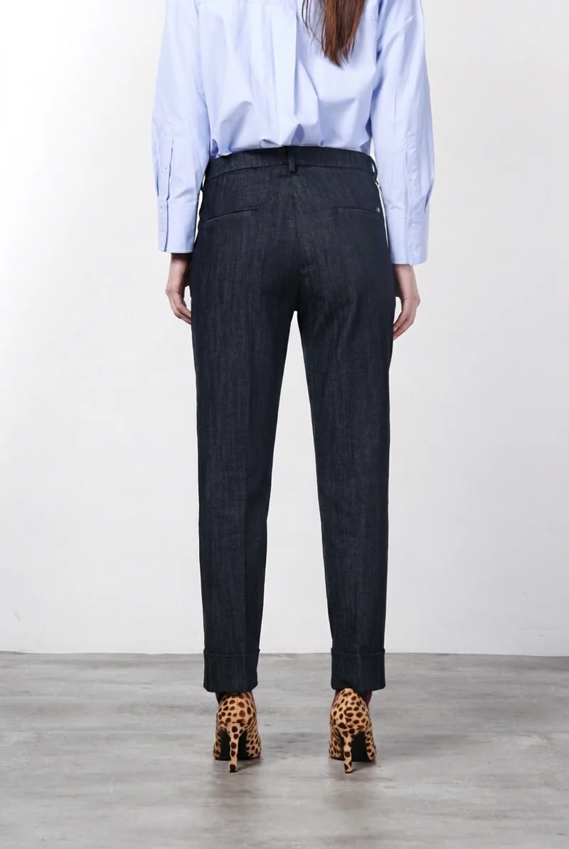 New York Carrot pantalon chino femme en denim stretch, carrot fit ①