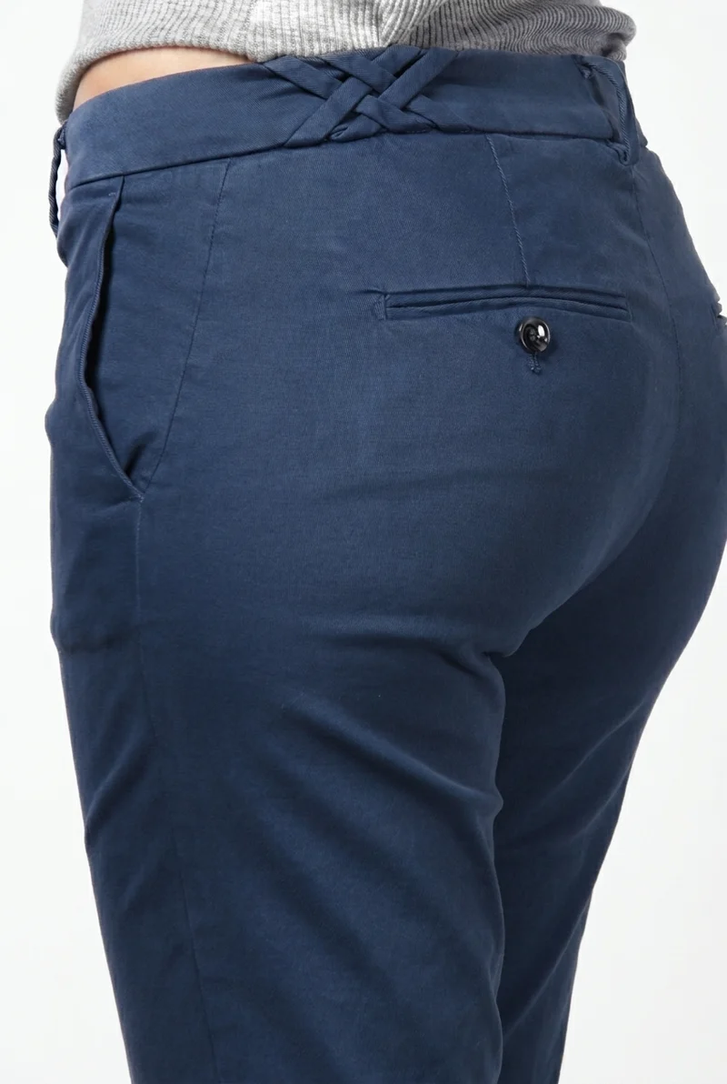 New York Trumpet pantalon chino femme en gabardine, coupe slim ①
