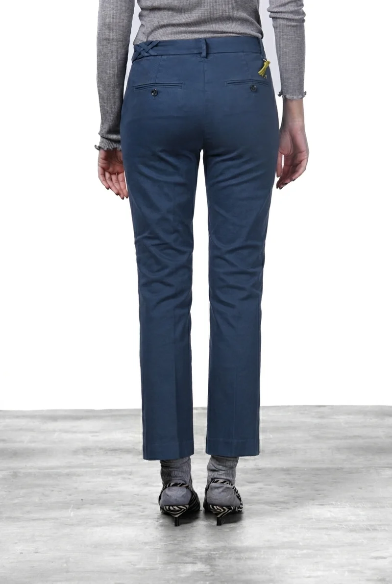 New York Trumpet pantalon chino femme en gabardine, coupe slim ①