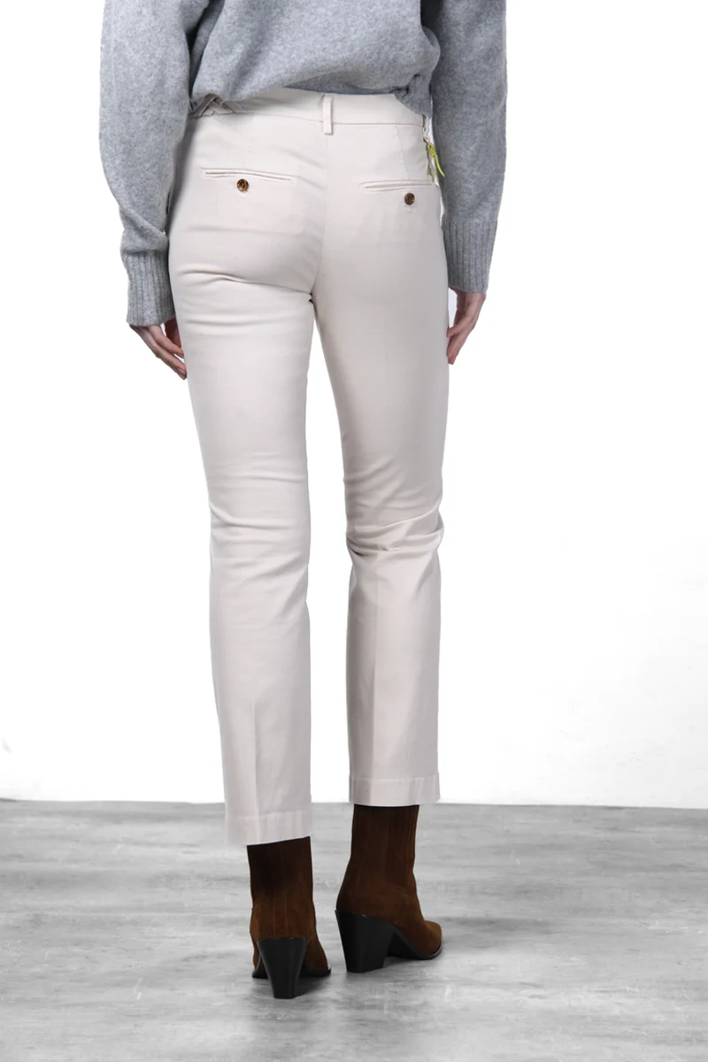New York Trumpet pantalon chino femme en gabardine, coupe slim ①