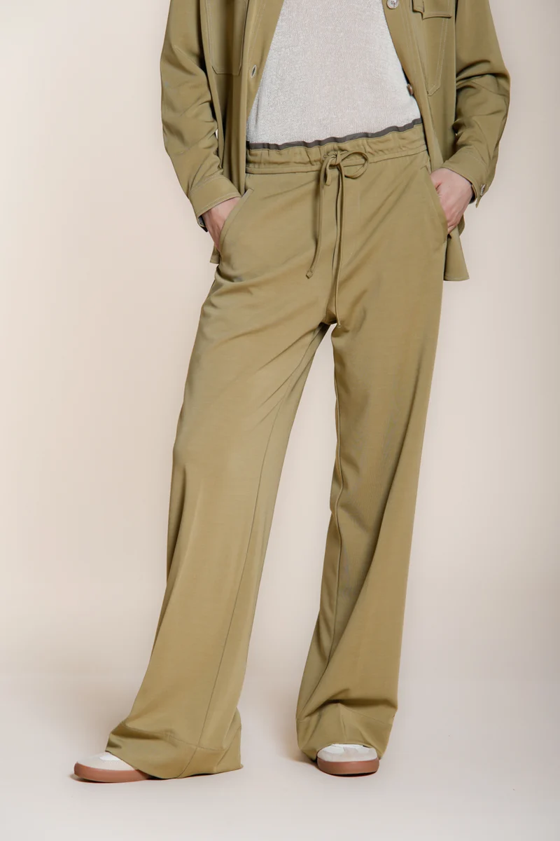 New York Studio Elax pantalon chino jogger femme en jersey straight fit