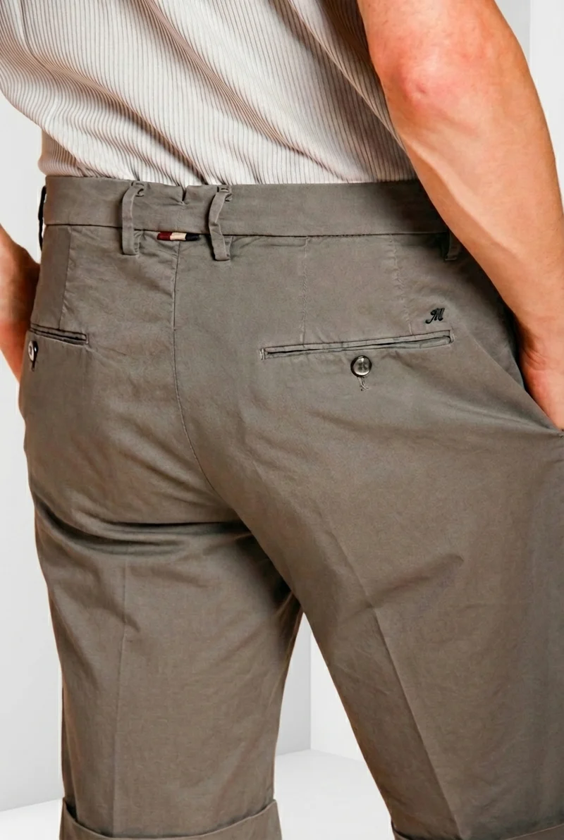 New York 2 Pinces bermuda chino homme en twill stretch regular fit