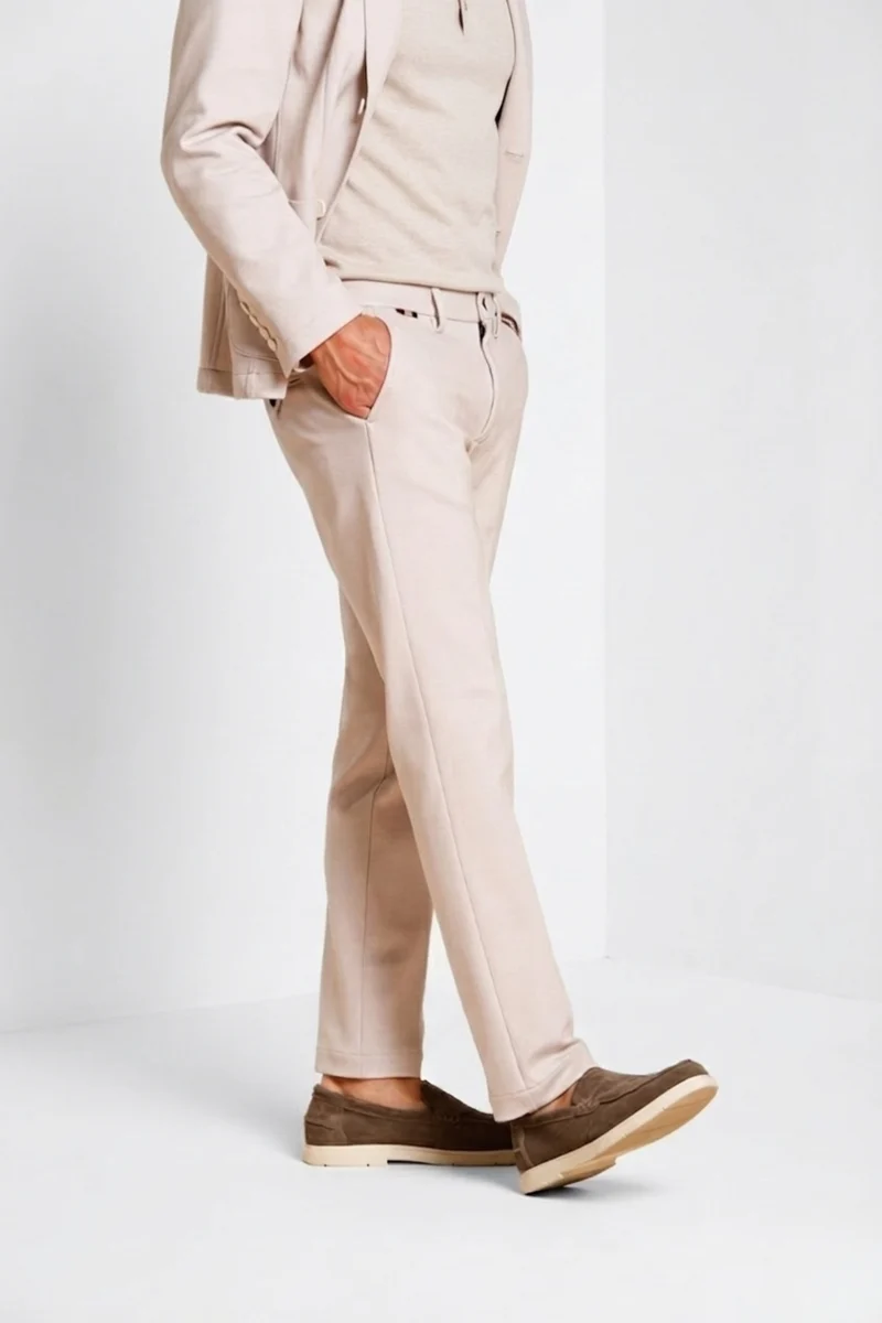 Torino Jog pantalon chino jogger homme en jersey piqué stretch slim fit