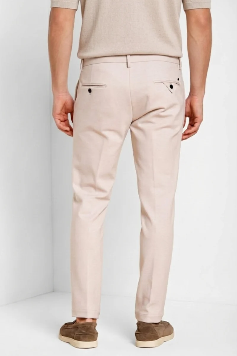 Torino Jog pantalon chino jogger homme en jersey piqué stretch slim fit