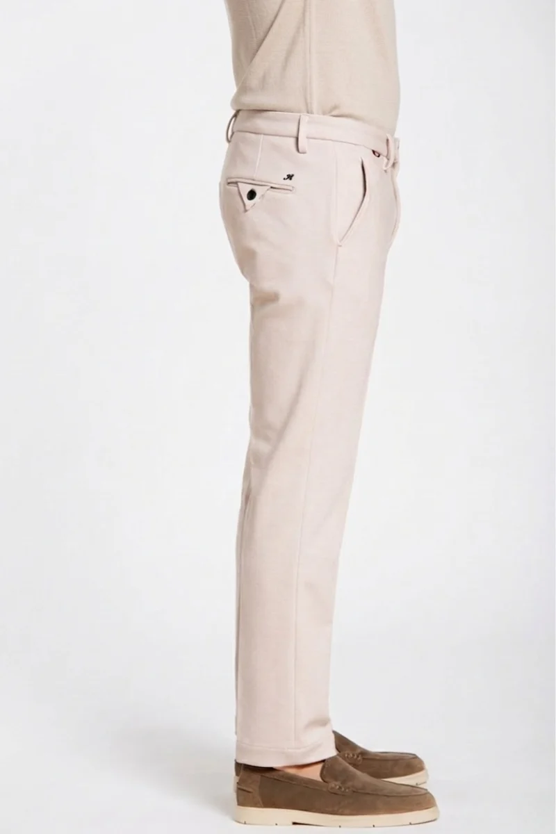 Torino Jog pantalon chino jogger homme en jersey piqué stretch slim fit