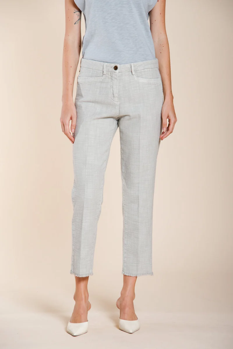 New York Carrot pantalon chino femme en natte carrot fit