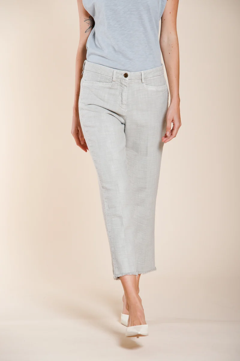 New York Carrot pantalon chino femme en natte carrot fit